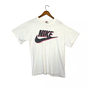 Vintage NIKE ACG Jordan Jumpman Spell Out Big Swoosh T Shirt 90s- Size L - Picture 1 of 12