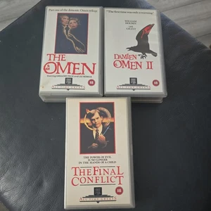 The Omen Trilogy VHS Collection (1989 Releases) - Picture 1 of 11