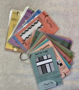 Lot of 32 Pieced Tree quilt pattern Laminated Cards Collection - Picture 1 of 3