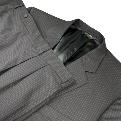 Jos A Bank Men's 100% Wool 2-Button Suit Navy Blue Stripe • 48R | 42x30 - Image 1 of 4