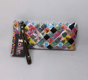 Nahui Ollin Candy Wrapper Clutch Purse With Handle Kisses - Picture 1 of 24