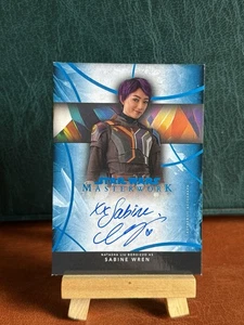 (MC) STAR WARS TOPPS MASTERWORK SABINE WREN NATASHA LIU BORDIZZO AUTO CARD /99 - Picture 1 of 3