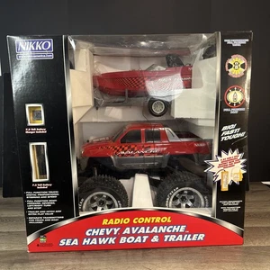 Nikko Radio Control Chevy Avalanche With Sea Hawk Boat & Trailer - NIB - 7.2v - Picture 1 of 24