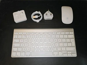 Apple Original Wireless Keyboard (A1314) and Magic Mouse (A1296) + accessories - Picture 1 of 2