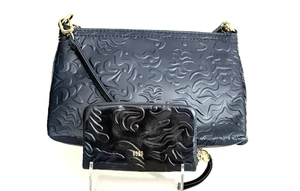 Hobo Darcy Navy Blue Convertible Crossbody Wristlet & Small Zip Wallet - Picture 1 of 7