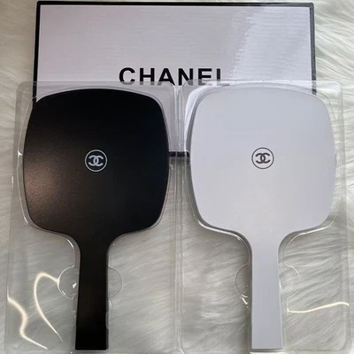 Chanel Handheld Rectangle Handheld Makeup Mirror - Black
