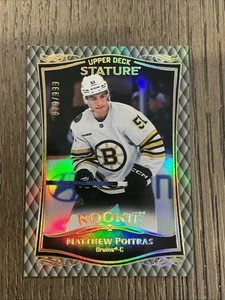 2023-24 Upper Deck Stature Update - Matthew Poitras #41 RC /999 - Bruins š„ - Picture 1 of 2