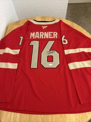 Mitch Marner Toronto Maple Leafs Autographed 4 Nations Canada Jersey JSA Cert - Image 1 of 4