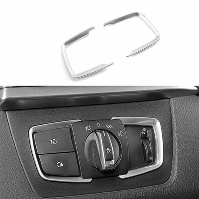 Ajuste para BMW Serie 3 4 GT 2014-2018 ABS Plateado Faro Botón Marco Cubierta Borde Foto 1 de 4