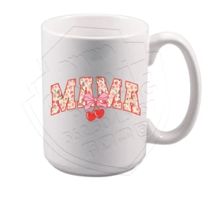 Four Colorful Flower Squares Mama Mug Mother's Day - Picture 1 of 1
