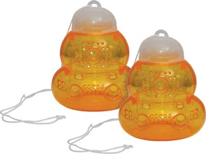 Non-Toxic Wasp Trap 2 Outdoor Yellow Jackets Bees & Hornets Catcher Killer Bait - Picture 1 of 4