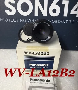 Panasonic WV-LA12B2 TV-Objektiv mit 12 mm fester automatischer Iris 1/2" CS 4 Überwachungskamera NEU - Bild 1 von 13