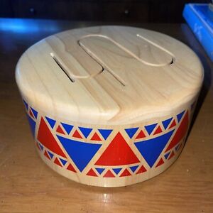 GRAND EAGLE PLAN TOYS WOODEN INDIAN DRUM MUSICAL TOY INSTRUMENT 