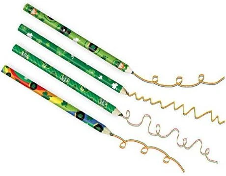 St. Patrick's Day Irish Green Holiday Theme Party Favor Multi-Color Pencils - Image 1 of 1