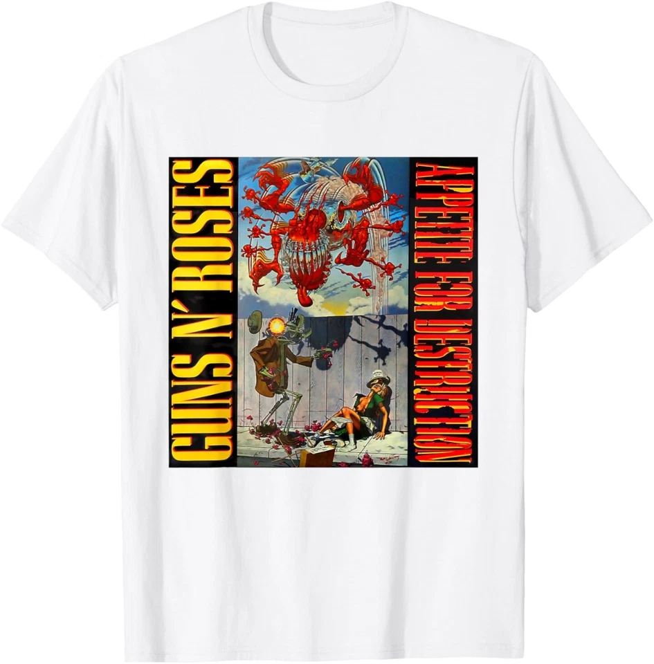 GILDAN Official Guns N' Roses Appetite For Destruction T-Shirt
