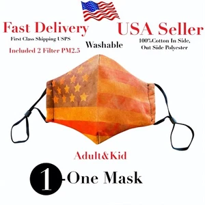 Máscara facial lavable reutilizable con filtro bolsillo unisex - Imagen 1 de 12