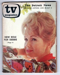 DEBBIE REYNOLDS Junio 1964 Peter Graves SKY KING Guía de TV Regional Detroit News - Imagen 1 de 1