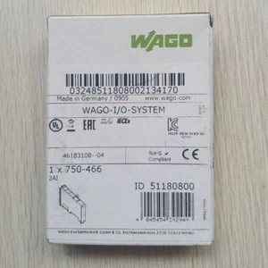 New In Box WAGO 750-466 2-Channel Analog Input PLC Module 750466 - Picture 1 of 2