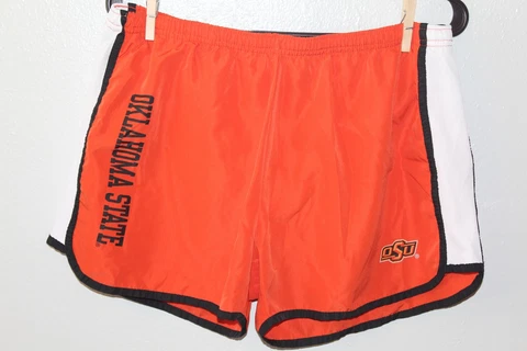 Women's Orange & White KA Knights Oklahoma State OSU Cowboys Dri-Fit Shorts Sz L Cover