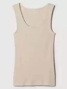 Gap Women's Stretchy Tank Top Ribbed Beige XS , S , M, L , XL , 2XL - XXL NWT - Picture 1 of 5