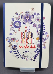 She Believed She Could So She Did Journal Lined 160 Pages Hardcover NEW - Imagen 1 de 4