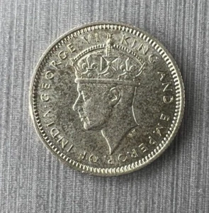 1939 Malaya Commissioner of Currency 10 Cents Silver Coin - KM# 4 - VF - Picture 1 of 2