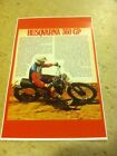 Vintage Husqvarna Dirtbike Motorcycle Poster Advertisement Man Cave Gift