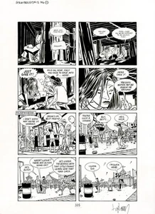 DAVID LAPHAM Stray Bullets #12 p17 ORIGINALE FUMETTO ARTE - Foto 1 di 1