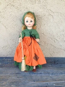 Mme ALEXANDER VINTAGE 14” CINDERELLA DOLL (BEFORE THE FAIRY GODMOTHER) & BROOM - Picture 1 of 11