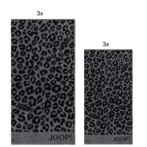 JOOP! 1707 Leo Handtuchset 3x Handtuch 3x Gästetuch, Graphit, UVP: 100,35 € - Bild 1 von 1