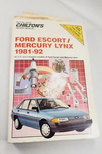 Ford Escort and Lynx, 1981-92 Chilton's Total Car Care Repair Manual - GOOD - Imagen 1 de 4