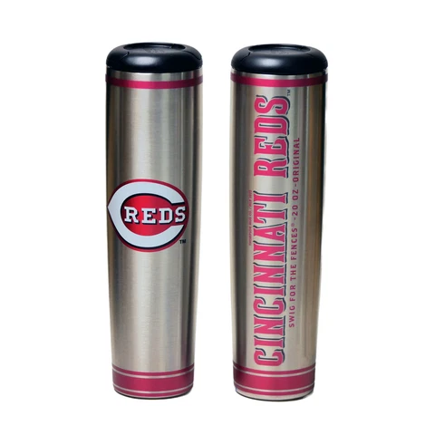 Cincinnati Reds 20oz. Metal Bat Tumbler Cover