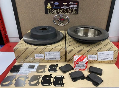 Toyota MK4 SUPRA 1993-1998 3,0 L turbo OEM pastillas de freno traseras genuinas, cuñas y rotores Foto 1 de 4