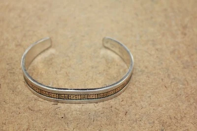 Roderick Tenorio RMT Relios SS/14K Gold Inlay Cuff Bracelet 5 1/2"[015WEJ] - Image 1 of 4