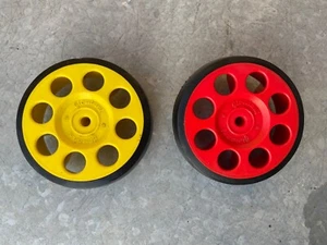 RUOTA GIORDANI CARROZZINA PASSEGGINO ANNI 70 GOMMA DIAMETRO 11 CM GIOCATTOLO - Imagen 1 de 9