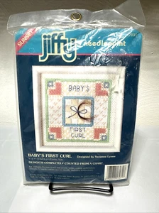 Jiffy Needlepoint "Baby's First Curl" 5" X 5" New Kit. - Picture 1 of 6