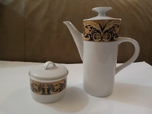 Lynns Fine China VALETTA BLack - CAFÉ/TETERA CON TAPA 3 tazas azucarero - Imagen 1 de 5