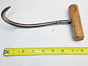 Hay Hook, C. DREW Vintage Hay, Stevedore Bale Hook 8" Long, USA - Picture 1 of 4