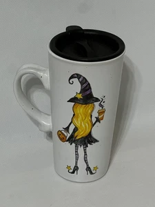 Cobwebs & Cauldrons coffee mug cup Halloween witches - Picture 1 of 7