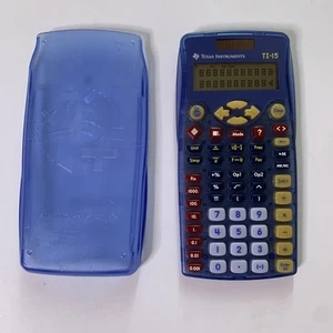 Texas Instruments TI-15 Explorer Calculator Solar With Cover - Picture 1 of 5