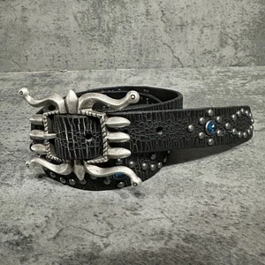 RRL Ralph Lauren Spider Studded Leather Belt Multi Fitting Size 30 (74cm) - Picture 1 of 11