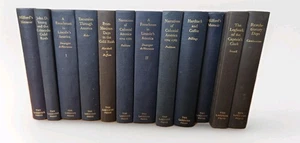 Lot of 12 BLUE And BROWN Hardcover The LAKESIDE PRESS Classics Books -GOOD- J21 - Picture 1 of 24