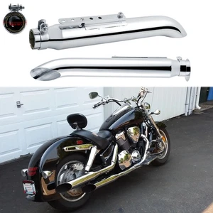 2x Tubo silenciador escape moto 20" para Honda Shadow VTX1300C VTX1800C VT750 - Imagen 1 de 9