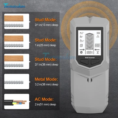 HW-910 6-in-1 Stud Finder Wall Scanner LCD Handheld Wall Detector Metal Detector - Bild 1 von 4