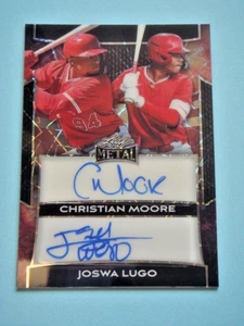 2025 Leaf Metal Christian Moore/Joswa Lugo Prospect RC Auto Refractor 1/1 - Picture 1 of 2