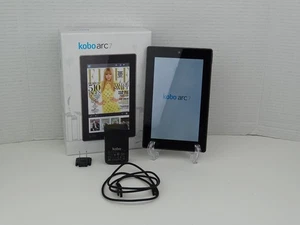 Kobo ARC 7 T647 Black Reader Tablet 8GB Boxed Bundle Tested - Picture 1 of 18
