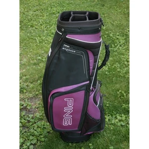 Ping Explore Purple/Black Staff/Cart Golf Bag - Picture 1 of 6