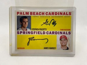 2013 Topps Heritage Cardinals Stephen Piscotty & James Ramsey Dual Auto Card JC - Picture 1 of 2