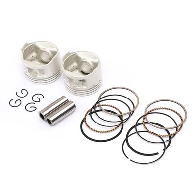 2 Set Piston Ring Pin Kit Std 49Mm For Yamaha Xv250 V-Star Virago Route 66  A1 Foto 1 de 4