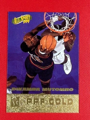 1996 Score Board All Sport PPF - Dikembe Mutombo #3 Gold - Image 1 of 2